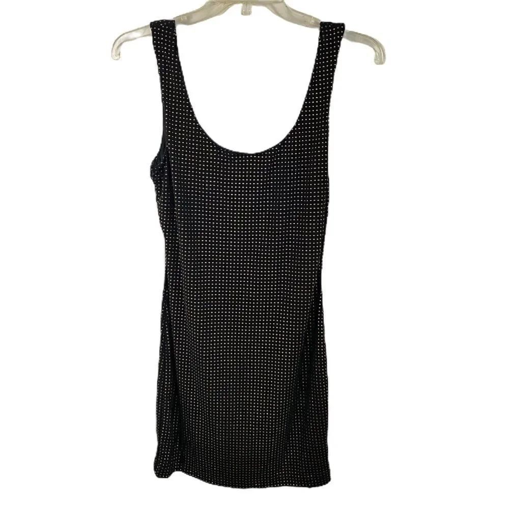 Forever 21 body con black embellished dress NWOT